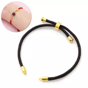 Женский мужской браслет, ювелирные изделия, ручная веревка, регулируемые аксессуары «сделай сам»