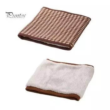 Женский мужской шарф с клетчатым принтом, утолщенная бархатная подкладка, мягкий теплый шарф для шеи, для занятий спортом на открытом воздухе, велоспорта, утеплитель для шеи