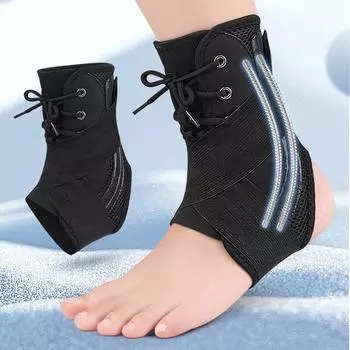 Женский мужской спортивный бандаж на лодыжку со шнуровкой, дышащий, регулируемый бандаж на лодыжку L