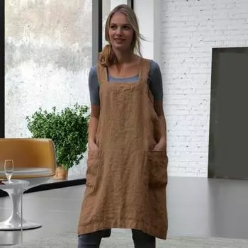 Женский нагрудник-фартук X-образной формы с повязкой на спине, широкий ремешок, большой размер M армия зеленый