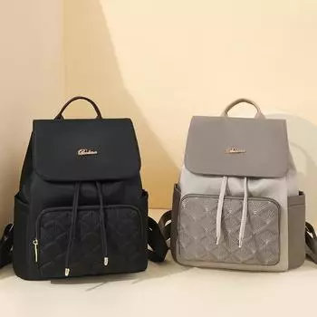 Женский нейлоновый рюкзак большой емкости, школьный рюкзак для школьников, дорожный рюкзак хаки