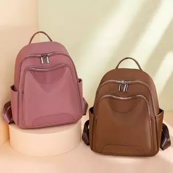 Женский нейлоновый рюкзак, дорожный рюкзак, школьный рюкзак чёрный