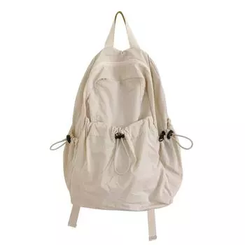 Женский нейлоновый рюкзак, легкий, школьный, унисекс, большая вместимость, дорожная сумка чёрный