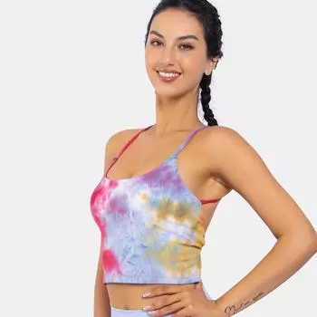 Женский Netflix женский INS Back Bra BRA Спортивное нижнее белье Фитнес Одежда Йога Майка S разноцветный