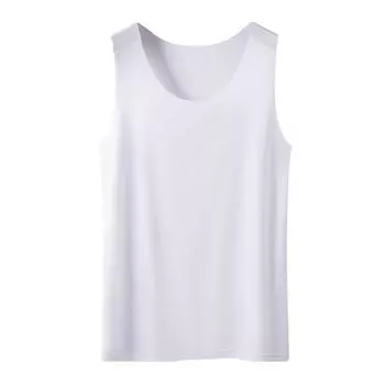Женский нижний жилет из ледяного шелка, бесшовный, без рукавов, чистый цвет, плюс размер, эластичный, с круглым вырезом, с сухим охлаждением, бретелька для летних свиданий, офиса, отдыха 3XL