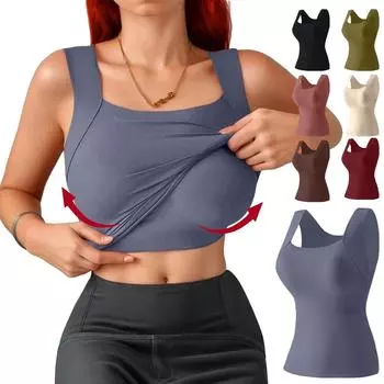 Женский новый бесшовный облегающий жилет с подушкой для груди, приподнимающий и украшающий XXL чёрный