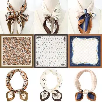 Женский новый модный шелковый шарф с имитацией атмосферы, защитный шарф для шеи, весна, лето, осень, квадратный шарф 70*70CM