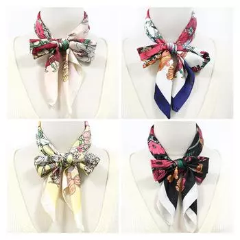 Женский новый модный шелковый шарф с имитацией атмосферы, защитный шарф для шеи, весна, лето, осень, квадратный шарф 70*70CM