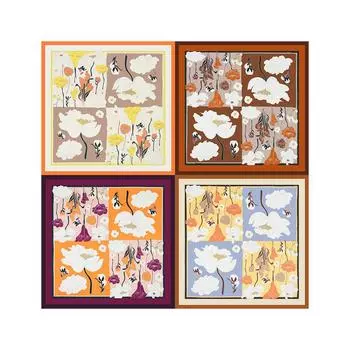 Женский новый модный шелковый шарф с имитацией атмосферы, защитный шарф для шеи, весна, лето, осень, квадратный шарф 70*70CM