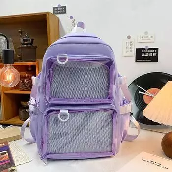 Женский новый прозрачный рюкзак женский рюкзак большой емкости школьные сумки для студента колледжа JK