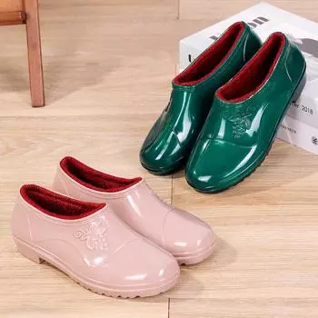 Женский новый стиль зимняя масляная устойчивость другой дождевик женская кухонная дождевая обувь 37