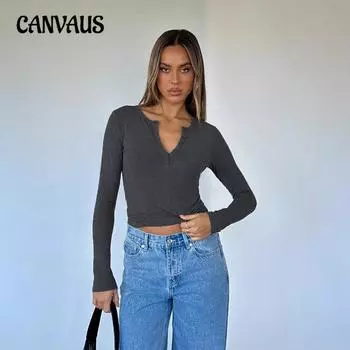 Женский новый TKY2K тонкий модный топ с длинными рукавами на пуговицах XS белый