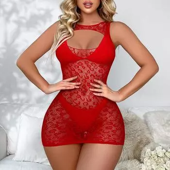 Женский облегающий костюм для нижнего белья, сексуальное сетчатое облегающее короткое мини-платье, женские эротические прозрачные платья-боди XXS
