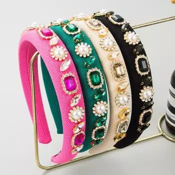 Женский обруч для волос с губкой, высокая шапка на голову, простая повязка на голову, женский головной убор с уличным клапаном для отдыха OneSize зелёный