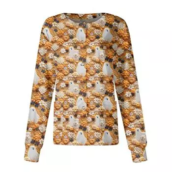 Женский однобортный защитный комбинезон с длинным рукавом и карманом, рабочий воротник-стойка, кардиган, куртка, топ S жёлтый