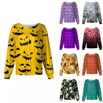 Женский однобортный защитный комбинезон с длинным рукавом и карманом, рабочий воротник-стойка, кардиган, куртка, топ XXL