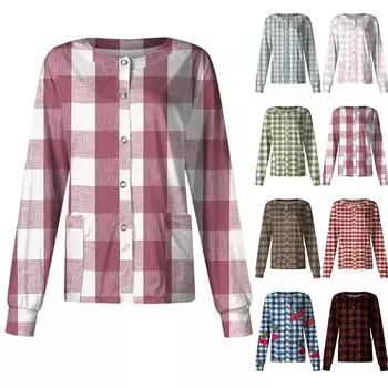 Женский однобортный защитный комбинезон с длинным рукавом и карманом, рабочий воротник-стойка, кардиган, куртка, топ S розовый