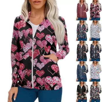 Женский однобортный защитный комбинезон с длинным рукавом и карманом, рабочий воротник-стойка, кардиган, куртка, топ L чёрный