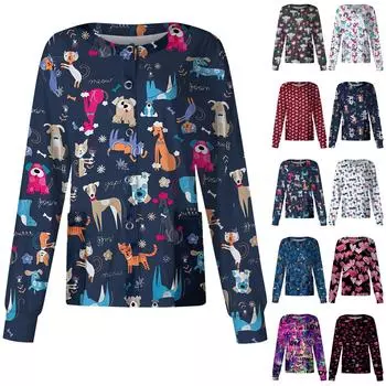 Женский однобортный защитный комбинезон с длинным рукавом и карманом, рабочий воротник-стойка, кардиган, куртка, топ L