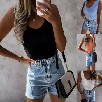 Женский однотонный базовый жилет без рукавов с ребристым узором, топы облегающего кроя, большие размеры XXL белый