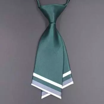 Женский однотонный без часов в пряжке с воротником-галстуком и цветком