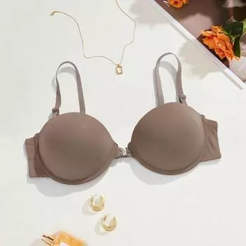 Женский однотонный бюстгальтер с чашкой деми спереди и сзади с двойным крючком, нижнее белье с открытой спиной и плечами, невидимый бюстгальтер с чашкой BC 70B белый