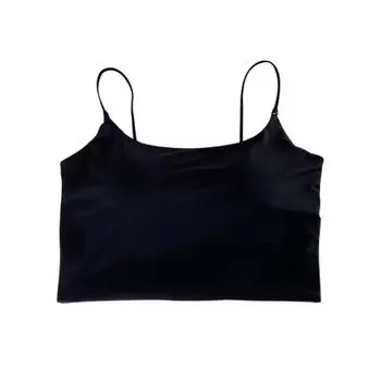 Женский однотонный бюстгальтер-топ с бретельками