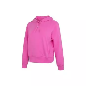 Женский однотонный быстросохнущий пуловер с капюшоном Nike Dri-Fit One, розовый FB5144-675 M