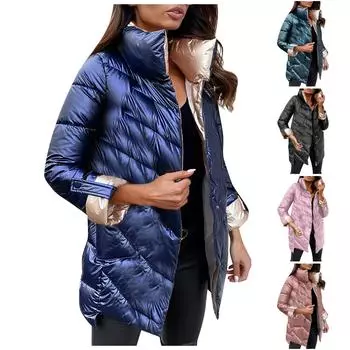 Женский однотонный глянцевый эластичный кардиган с рукавами-молниями, хлопок XXL синий