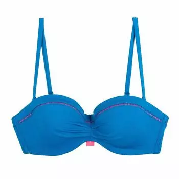 Женский однотонный лиф-бандо CHERRY BEACH 85C синий