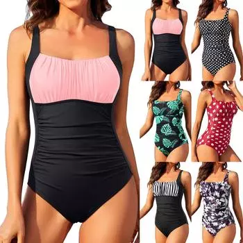 Женский однотонный плиссированный модный купальник на подтяжках, V-образный вырез, сексуальное бикини, топы, сексуальное латексное бикини S белый