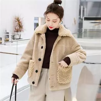 Женский однотонный плюшевый кардиган с длинным рукавом, свитер, пальто, свободные пуговицы, повседневная верхняя одежда L белый