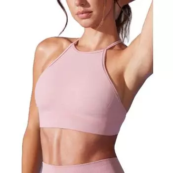 Женский однотонный повседневный спортивный бюстгальтер S чёрный