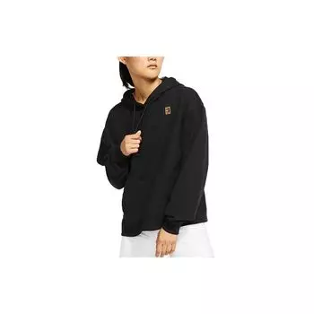 Женский однотонный пуловер с капюшоном Nike, черный AV0767-010 XL