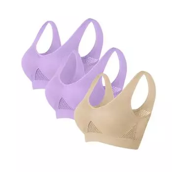 Женский однотонный собранный вместе бюстгальтер большого размера из 3 предметов на каждый день, нижнее белье без ободков XXXXXL хаки