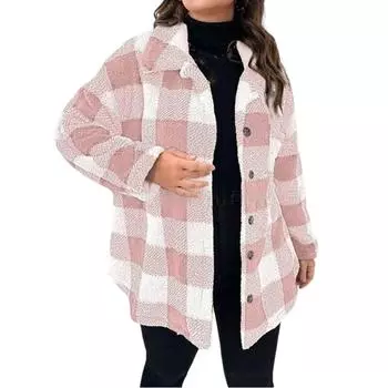 Женский однотонный средне-длинный повседневный кардиган, вязаный со свободным свитером-пальто L армия зеленый