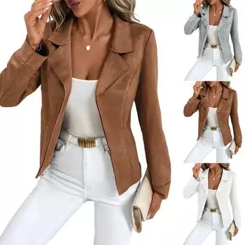 Женский однотонный средне-длинный повседневный кардиган, вязаный со свободным свитером-пальто M чёрный