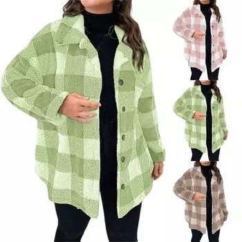 Женский однотонный средне-длинный повседневный кардиган, вязаный со свободным свитером-пальто L армия зеленый