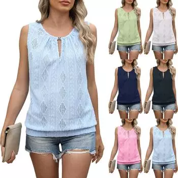 Женский однотонный свободный жилет с застежкой-молнией на лацкане, повседневная футболка L чёрный