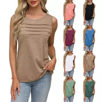 Женский однотонный свободный жилет с застежкой-молнией на лацкане, повседневная футболка L чёрный