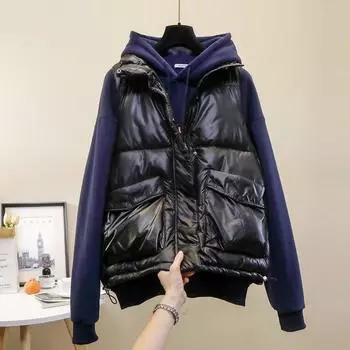 Женский однотонный теплый жилет больших размеров, свободный пушистый жилет с капюшоном, повседневный жилет больших размеров XXXXL белый