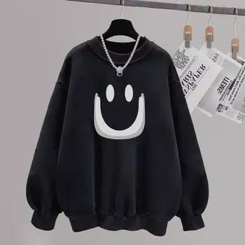 Женский осенне-зимний белый хлопковый свитшот нишевого дизайна, свободная флисовая куртка с подкладкой S