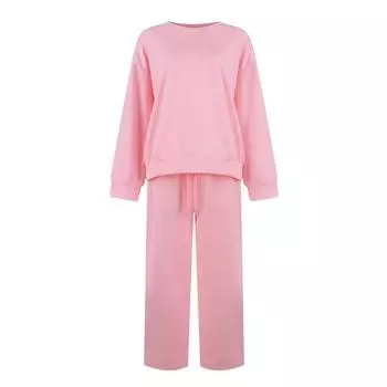 Женский осенне-зимний модный повседневный спортивный комплект из двух предметов свитера XXXL розовый