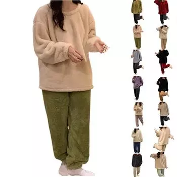 Женский осенне-зимний свитер с длинным рукавом, однотонный свитер с воротником, спортивный комплект из двух частей XL чёрный