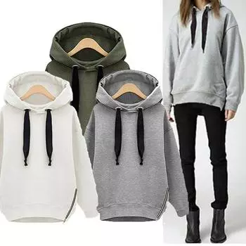 Женский осенне-зимний свободный свитер с капюшоном, большой размер, бархатный толстый свитер, пальто средней длины 4XL белый