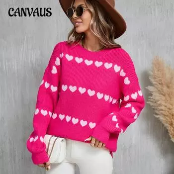 Женский осенне-зимний трикотаж Love Fashion Пуловер Свитер с длинными рукавами S чёрный