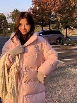 Женский осенне-зимний высококачественный пуховик средней длины, свободная и утолщенная куртка S