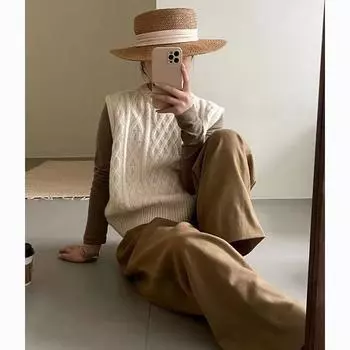 Женский осенне-зимний жилет больших размеров с подкладкой, короткий, с круглым вырезом, без рукавов, свободная верхняя одежда для отдыха XL