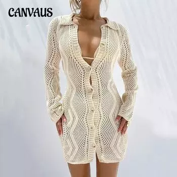 Женский осенний новый повседневный кардиган джемпер средней длины кардиган на пуговицах S абрикосовый