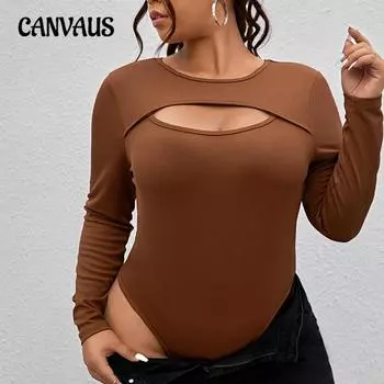 Женский осенний простой сексуальный облегающий комбинезон Sense Design 1XL